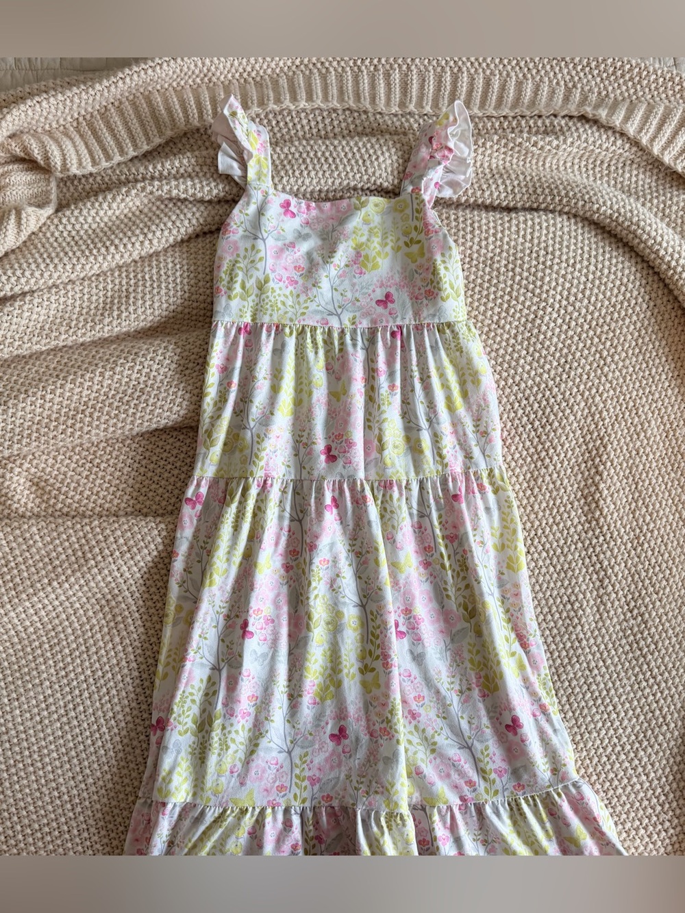 🌸 Mila & Rose Floral Tiered Maxi Dress | 5–6 | EUC